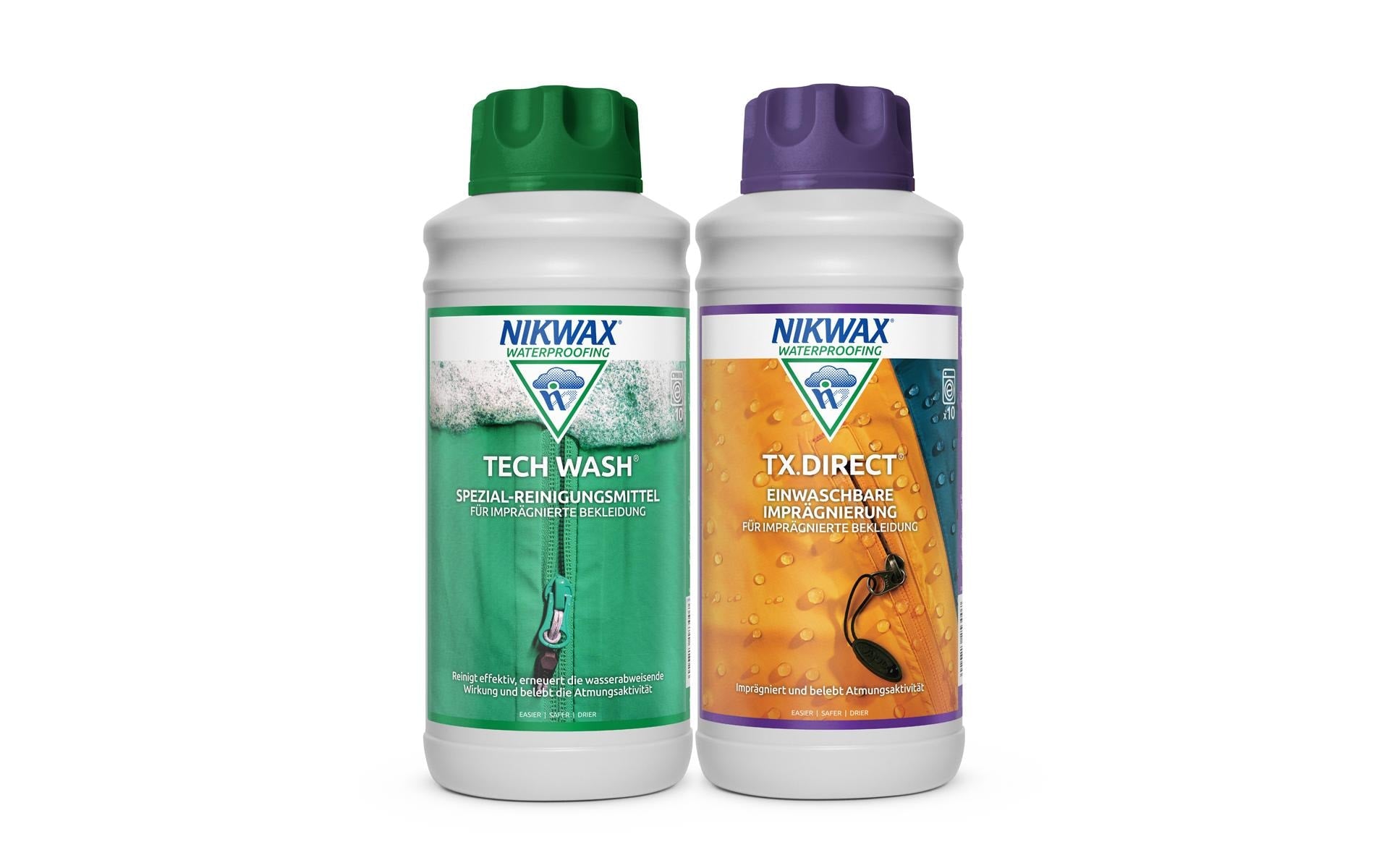 Nikwax DUO PACK je 1l, TECH WASH+TX. DIRECT WASH IN