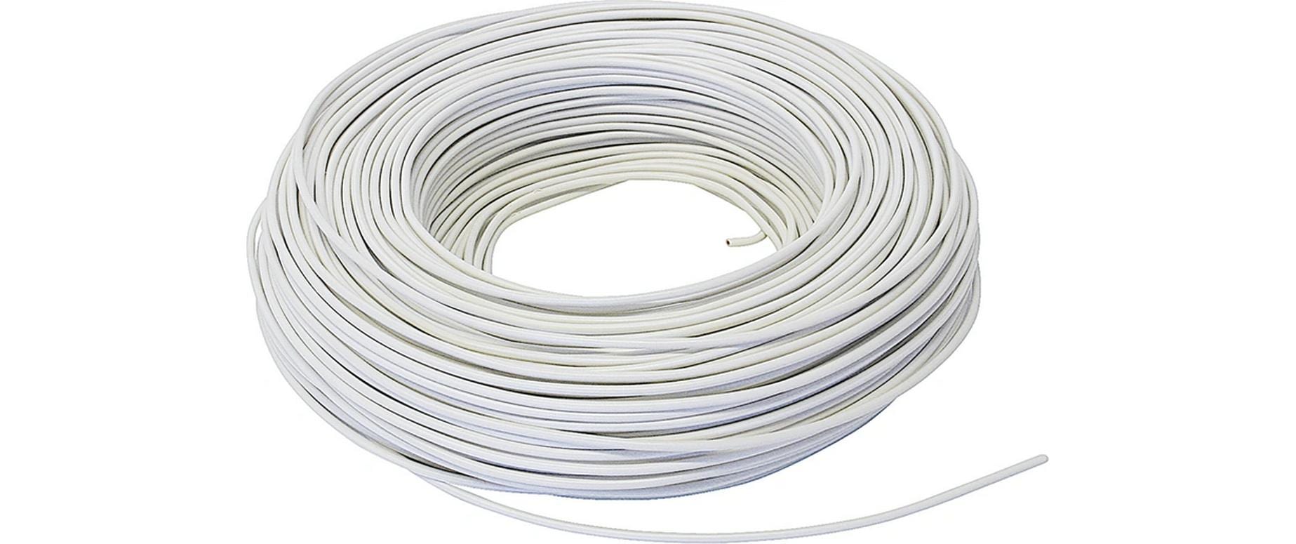 Steffen T-Draht 1.5mm2, weiss, 20m CU blank, Isolation PVC