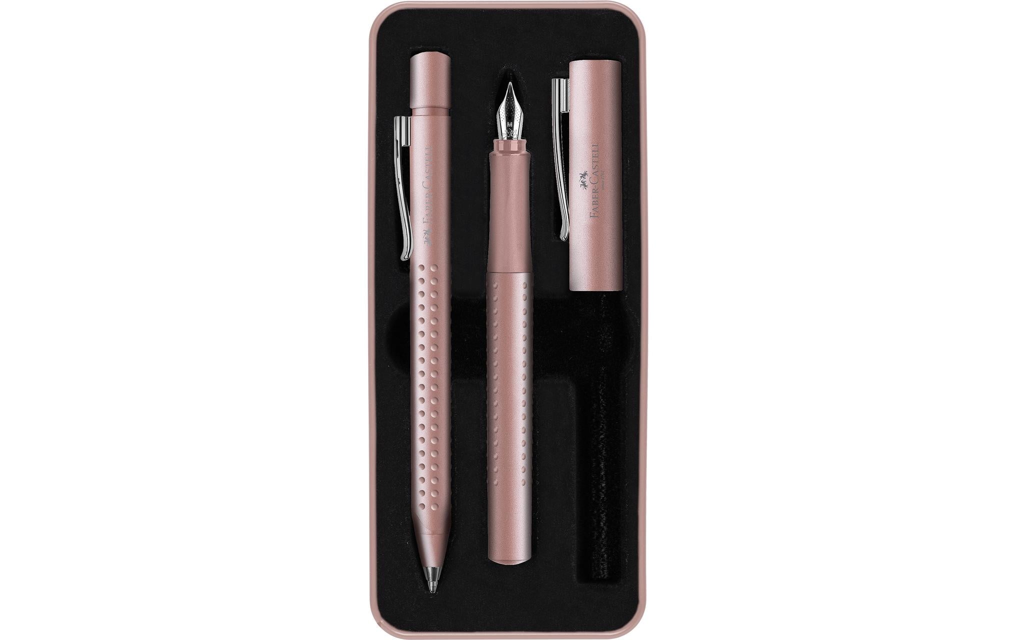 Faber-Castell Geschenkset Grip 2011 rose 1 Füllfederhalter, 1 Kugelschreiber