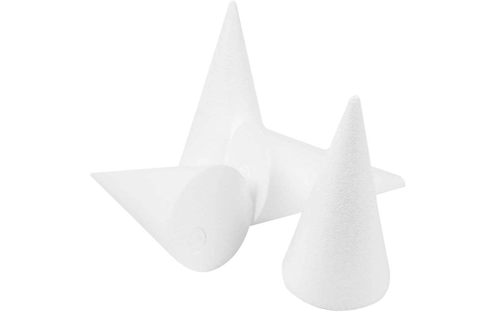 Creativ Company Styropor-Kegel H  14.5 cm, D 6 cm, 25 Stk.