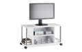 relaxdays TV Möbel mit Rollen MDF China, Weiss