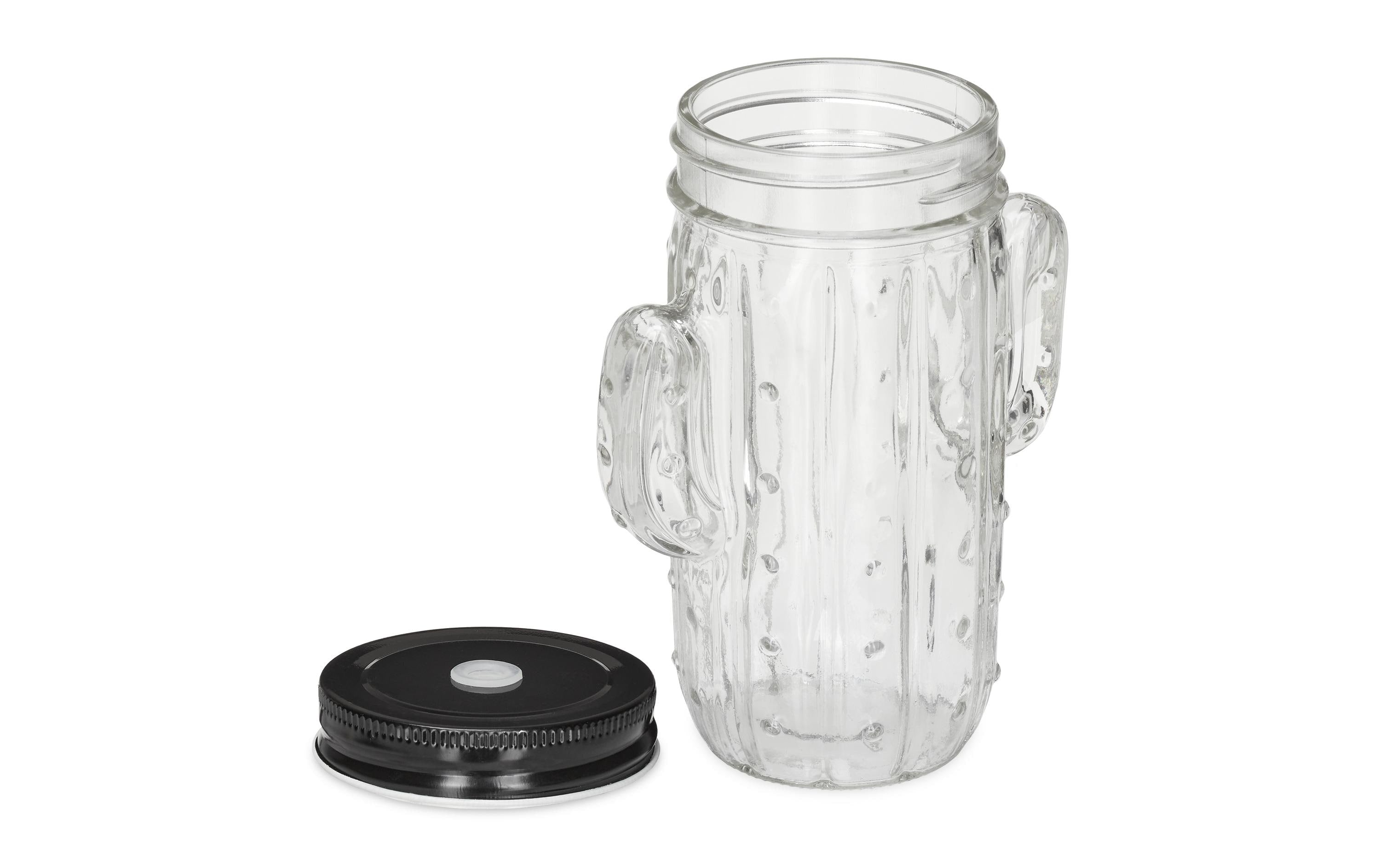 relaxdays Trinkglas Kaktus 8er Set Glas, 500ml