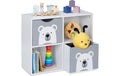relaxdays Kinderregal Bär MDF/Kiefern China