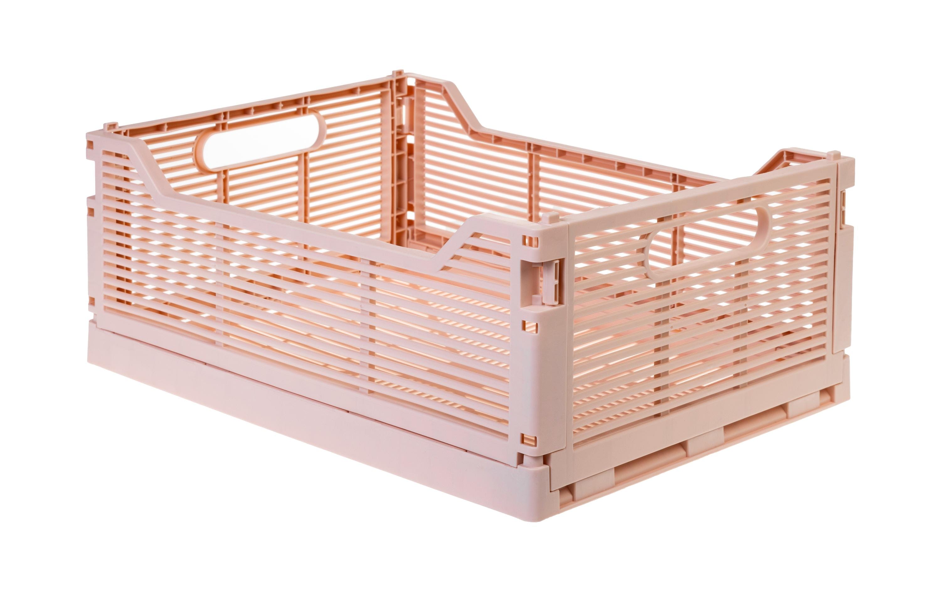 COCON Klappbox faltbar L pastell rosa, 40x30x15,5 cm, PP