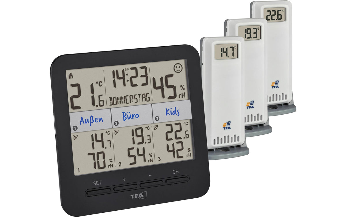 KLIMA@HOME 2 Funk-Thermo-Hygrometer ohne Batterie