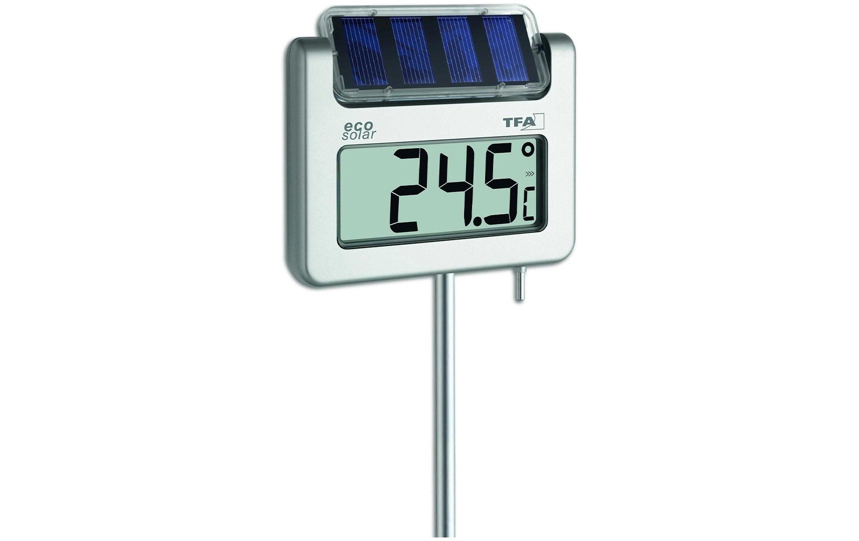 AVENUE PLUS  Solar-Gartenthermometer Digital  inkl. A-Batterie