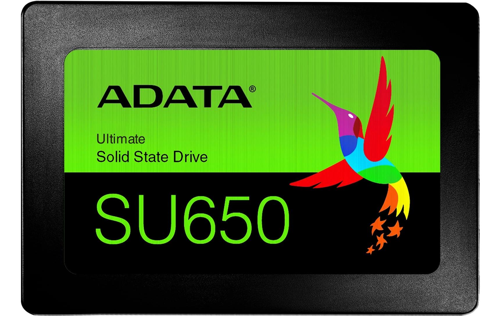 SSD Adata Flash SU650 3D, 1TB, 2.5", Ret SATA3, lesen 520, schreiben 450