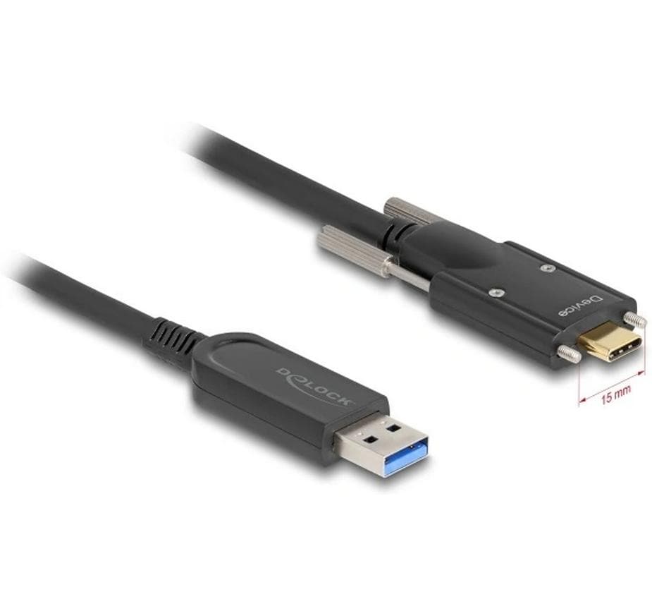 Delock AOC USB Kabel 8k Typ A-C, 10m 10Gbps, USB3.2 Gen2