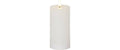 Star Trading LED Pillar Kerze Flamme Flow Indoor, Weiss, 17.5 cm höhe, Timerfunktion