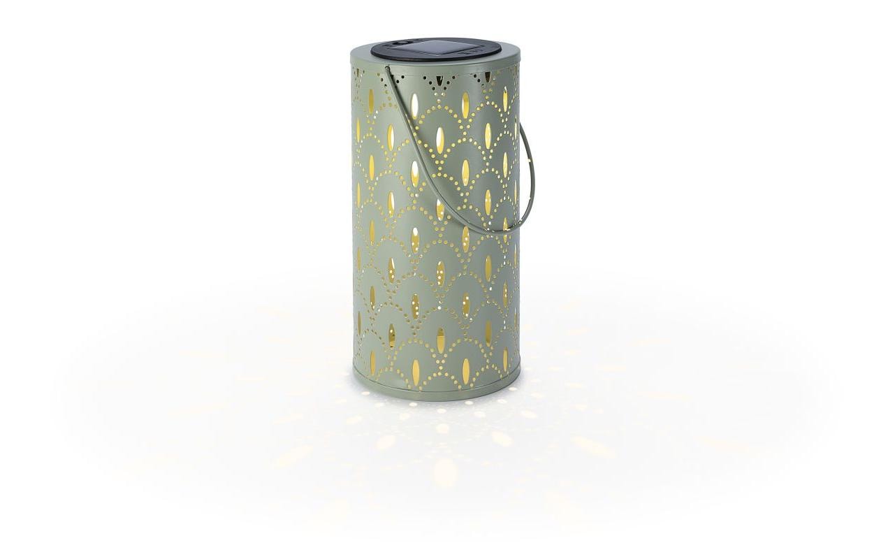 STT Solar Ornament Lantern 1 LED ww, 12x20cm, green