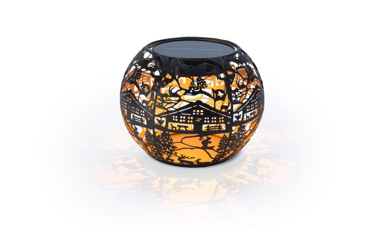 STT Solar Antic Globe Silueta 1LED ww, 22x18cm, black