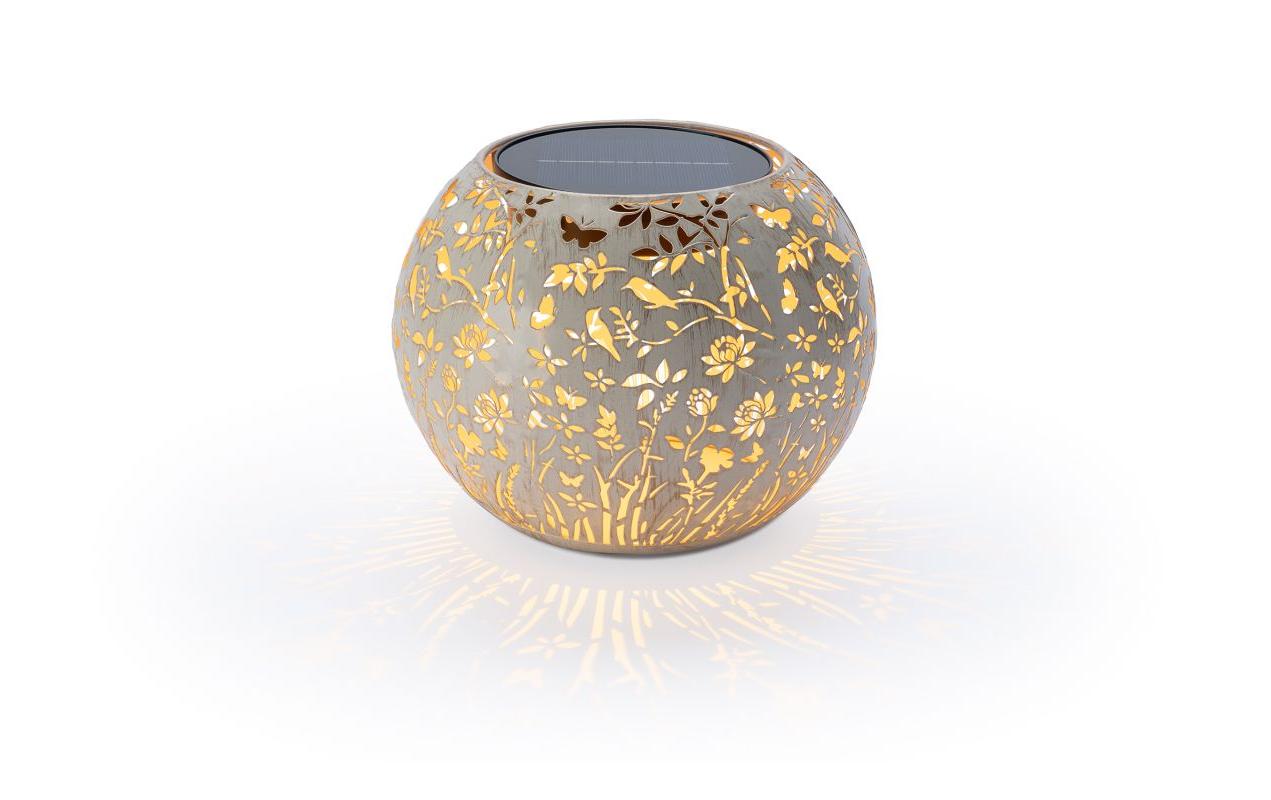STT Solar Antic Globe Verana 1LED ww, 22x18cm, creme