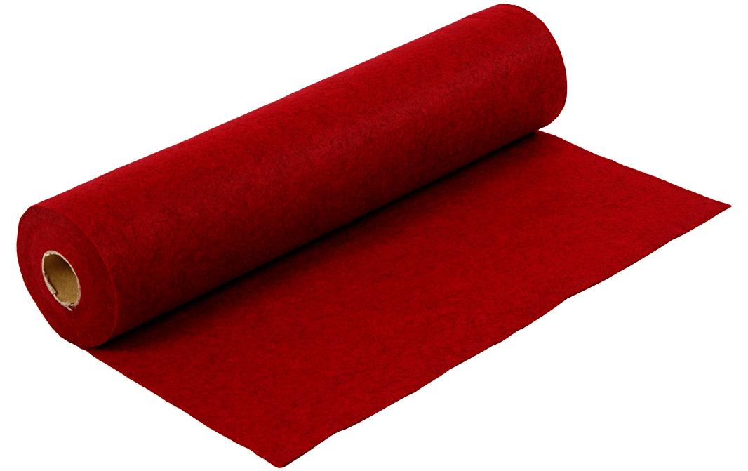 Creativ Company Bastelfilz 45 cm x 5 m, dunkelrot