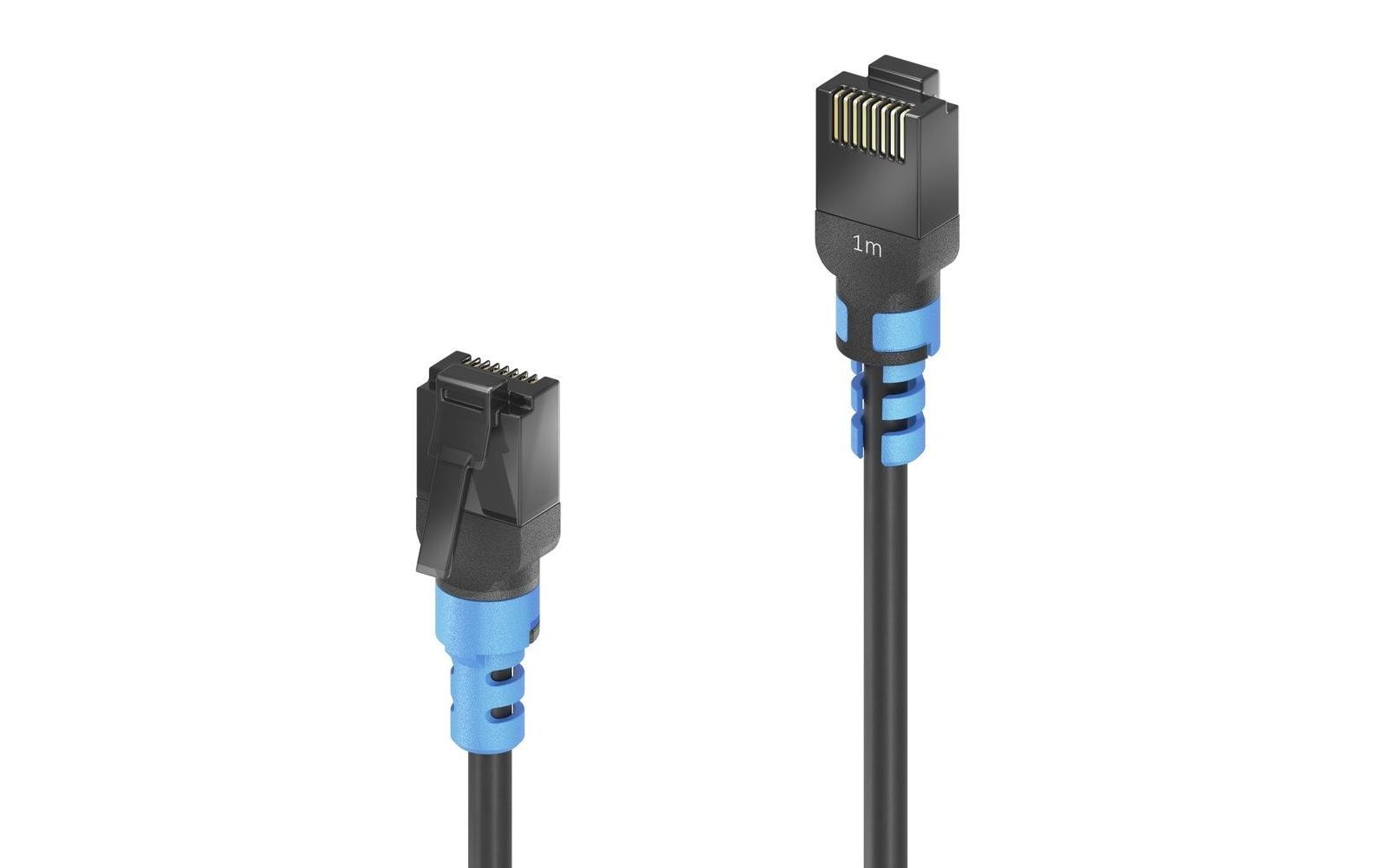 FlexInstall Patchkabel: U/UTP, 2.0m, sw Cat.6A, AWG30, 10Gbps, 500MHz