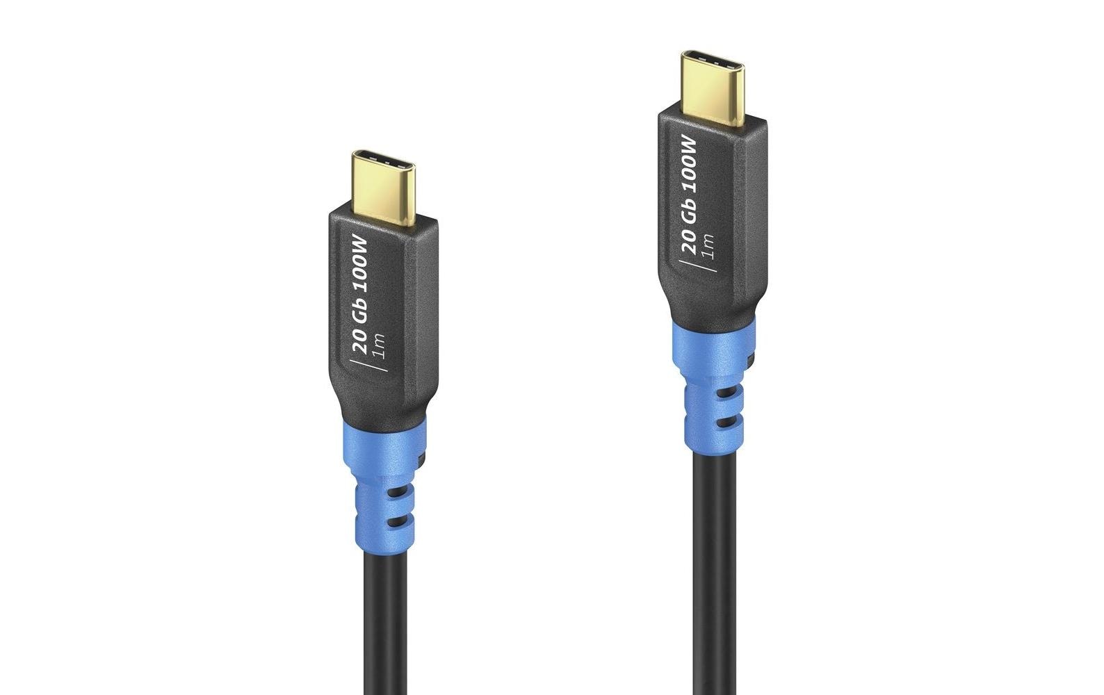 FlexInstall USB4 Kabel Typ C-C,  1.5m 20Gbps, 100W, USB4 Gen2