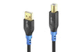 FlexInstall USB2.0 Kabel Typ A-B, 2.0m 480Mbps, 10W