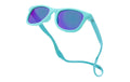 Baby Sunnies Babysonnenbrille Hellblau Band, Flexibel, polarisiert für 0–2 Jahre
