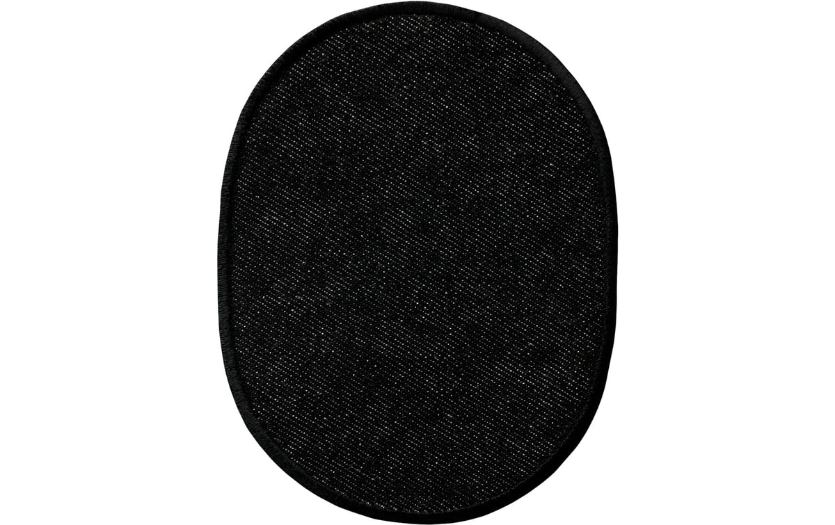 Monoquick Flickstoff Jeansflick oval "schwarz" 2 St.