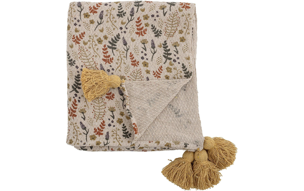 Bloomingville Kuscheldecke Filipa,160x130cm Baumwolle, PO, Viscose, Acryl, Nylon