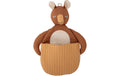 Bloomingville Aufbewahrungskorb Toto fürdie Wand, Leinen, Polyester, 46x33x7.5 cm(LxHxT