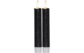 Star Trading LED Dinner Kerze 2P Flamme Indoor, Schwarz, 15 cm höhe, Timerfunktion