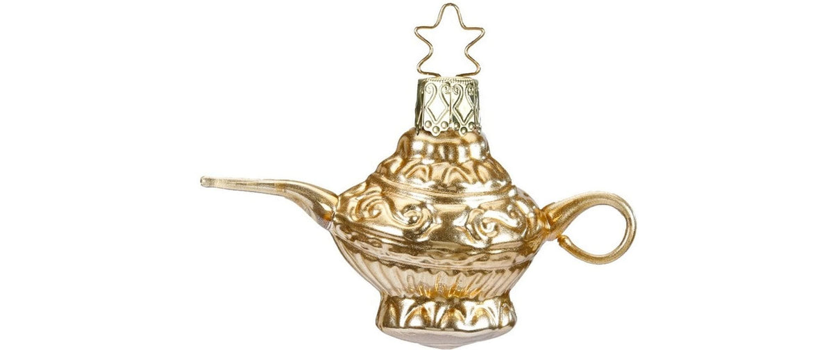 Inge Weihnachtskugel Wunderlampe Glas, H: 5 cm, mundgeblasen