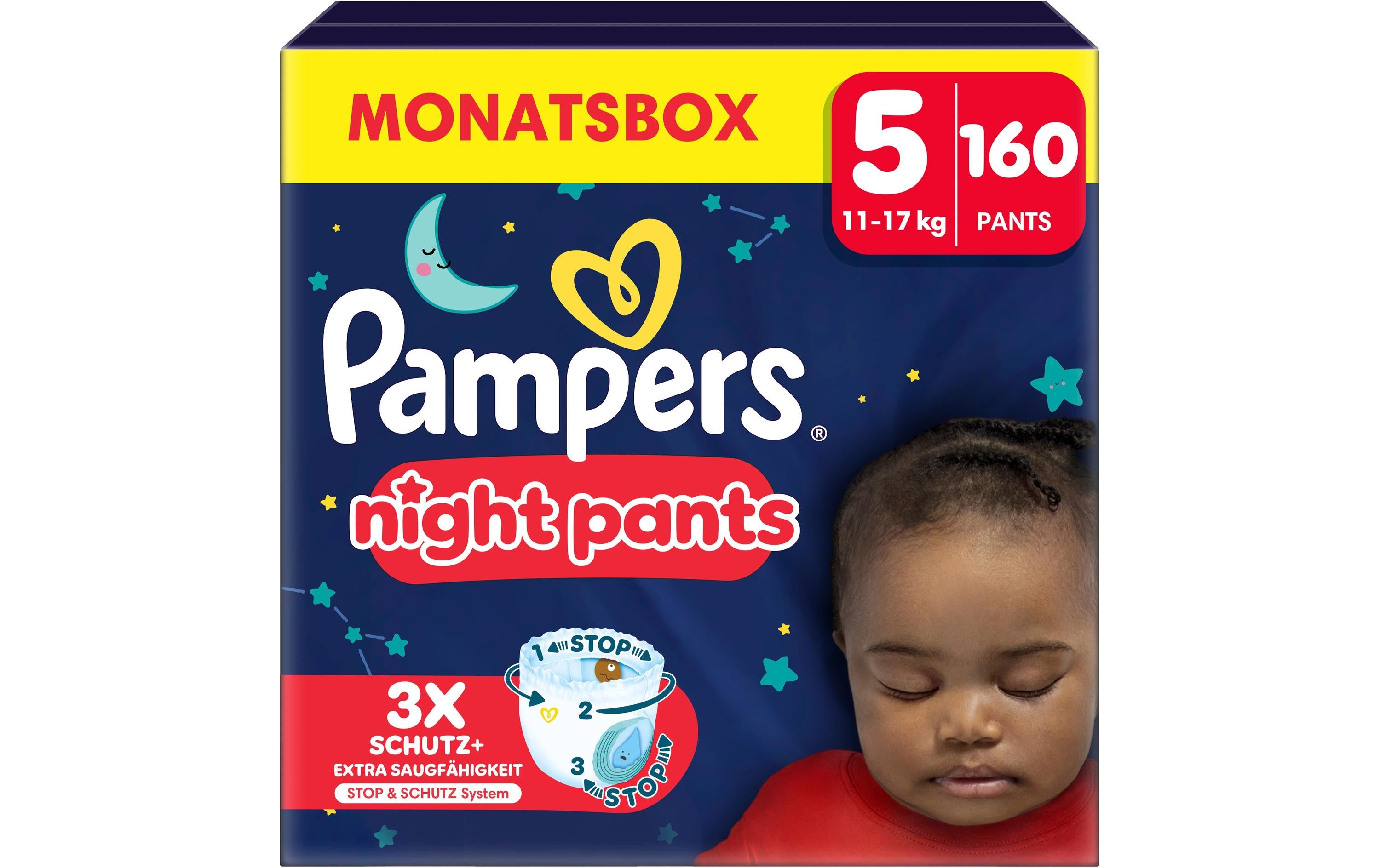 Pampers Baby Dry Night Pants Gr. 5 MonatsBox / 160 Stück