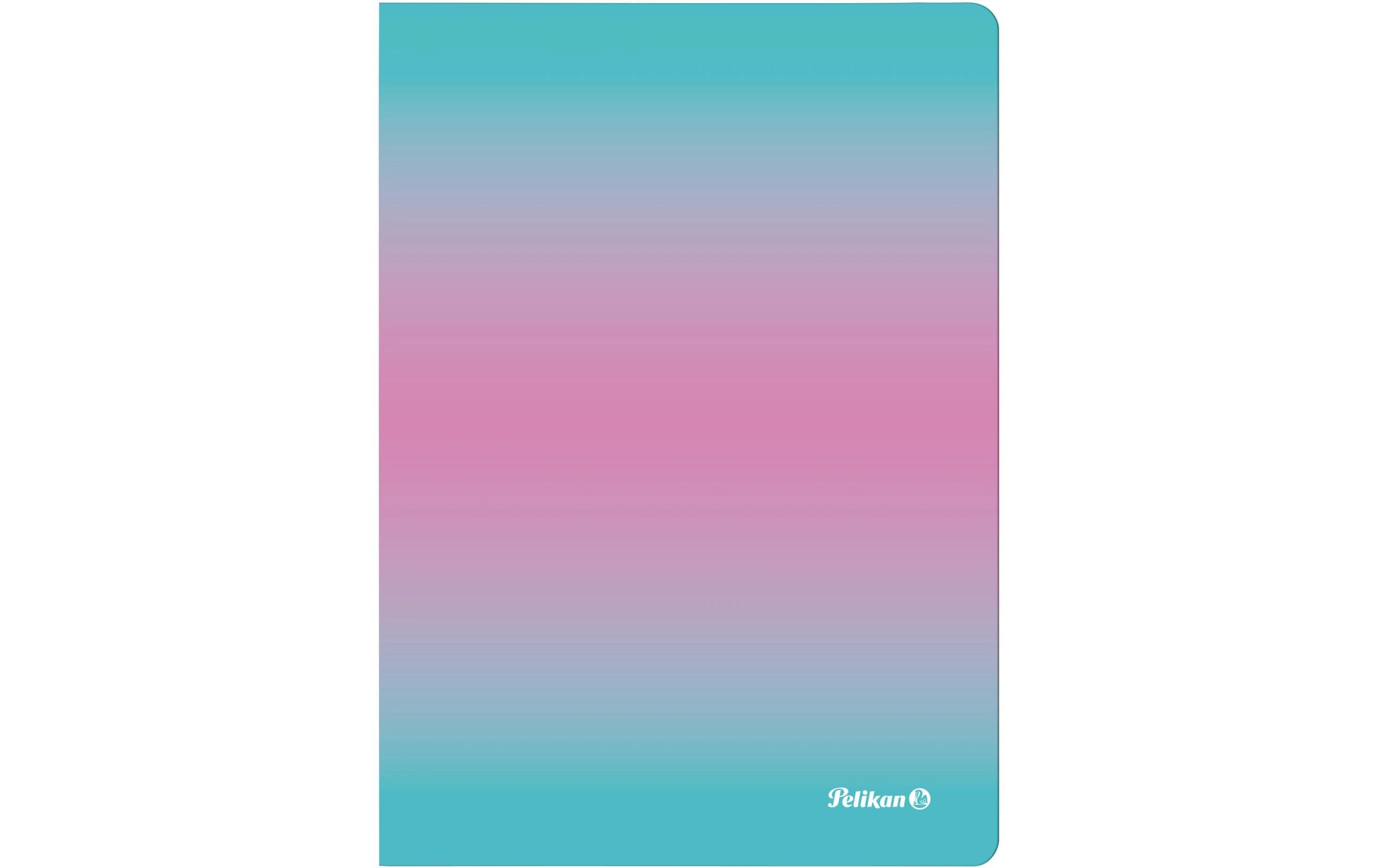 Herlitz Notizheft A5 80 Blatt kariert, 70g/m2, minze/rosa