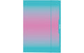 Herlitz Gummizugmappe A3 Color Edition minze/rosa, Karton