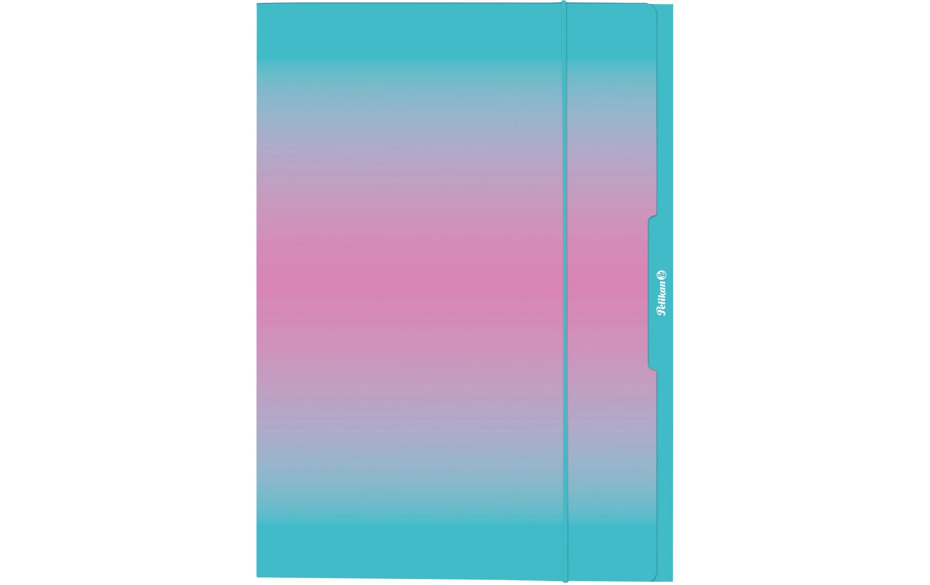 Herlitz Gummizugmappe A3 Color Edition minze/rosa, Karton