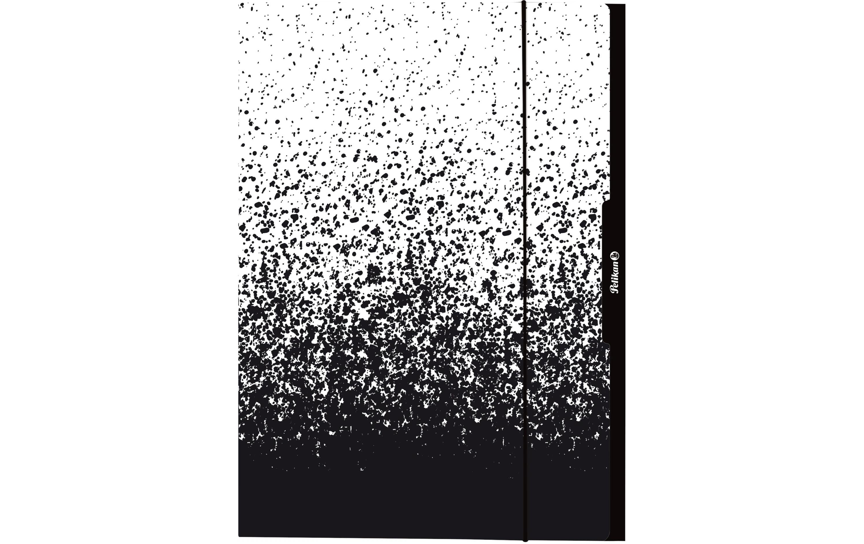 Herlitz Gummizugmappe A3 Color Edition schw/weiss, Karton