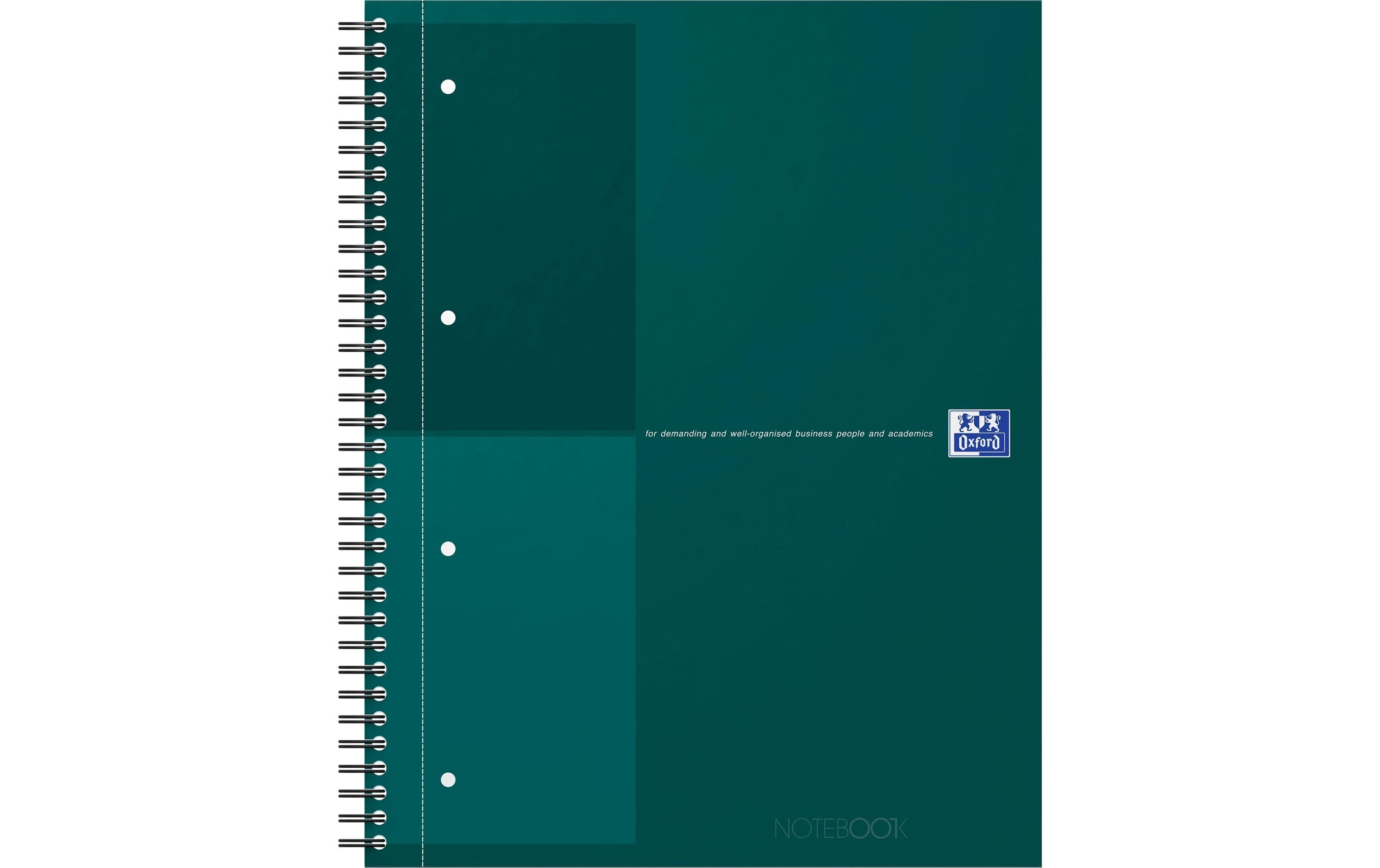 OXFORD A4+ International Notizbuch, liniert A4+, 6-mm-kariert, 80 Blatt