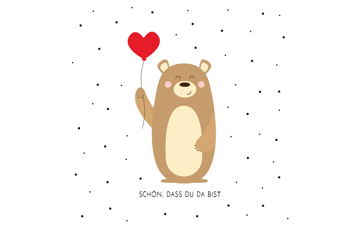 B+C Servietten Tapsy Bear 33x33 cm, 20 Stück