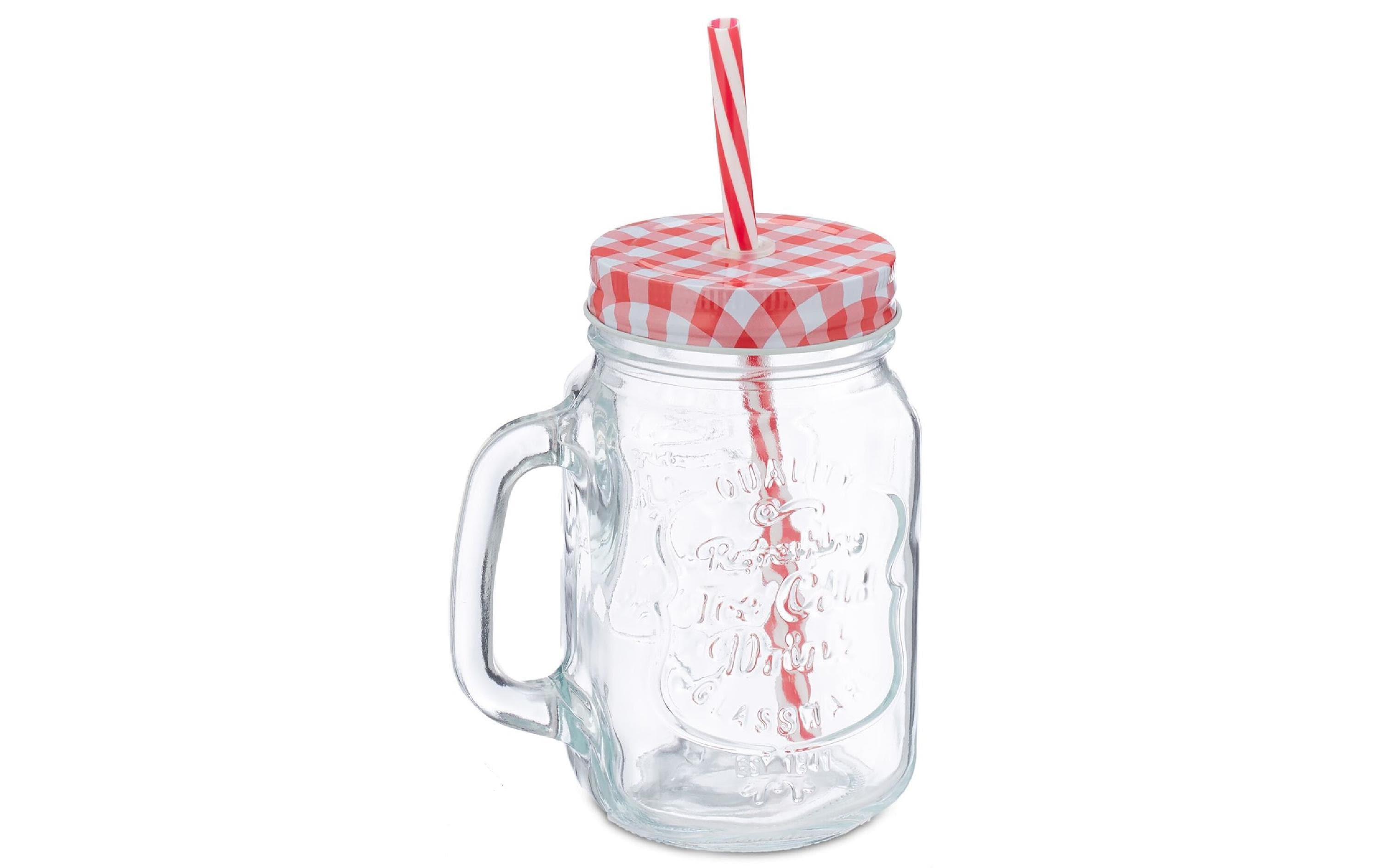 relaxdays Trinkglas Summer 16er Set Glas, 500ml