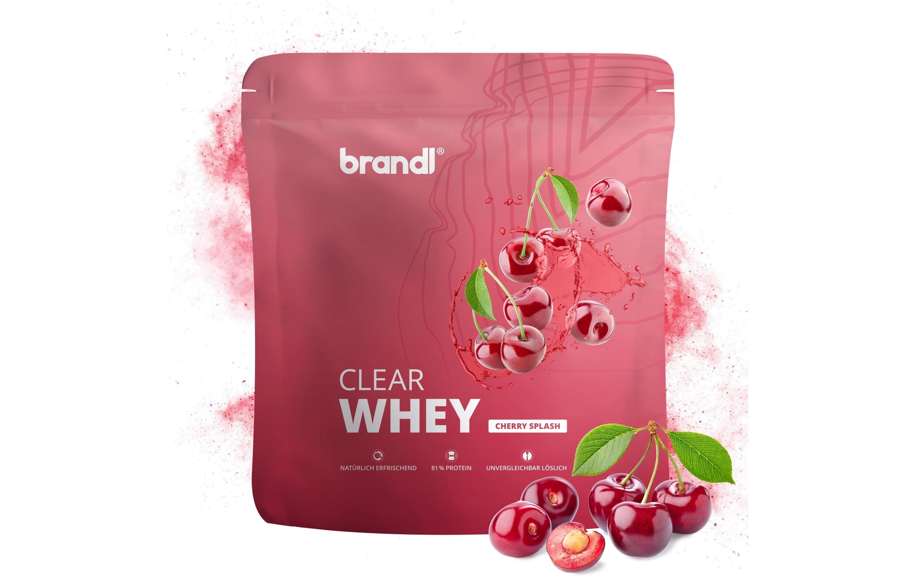 Brandl Clear Whey Beutel: 800g, Cherry Splash