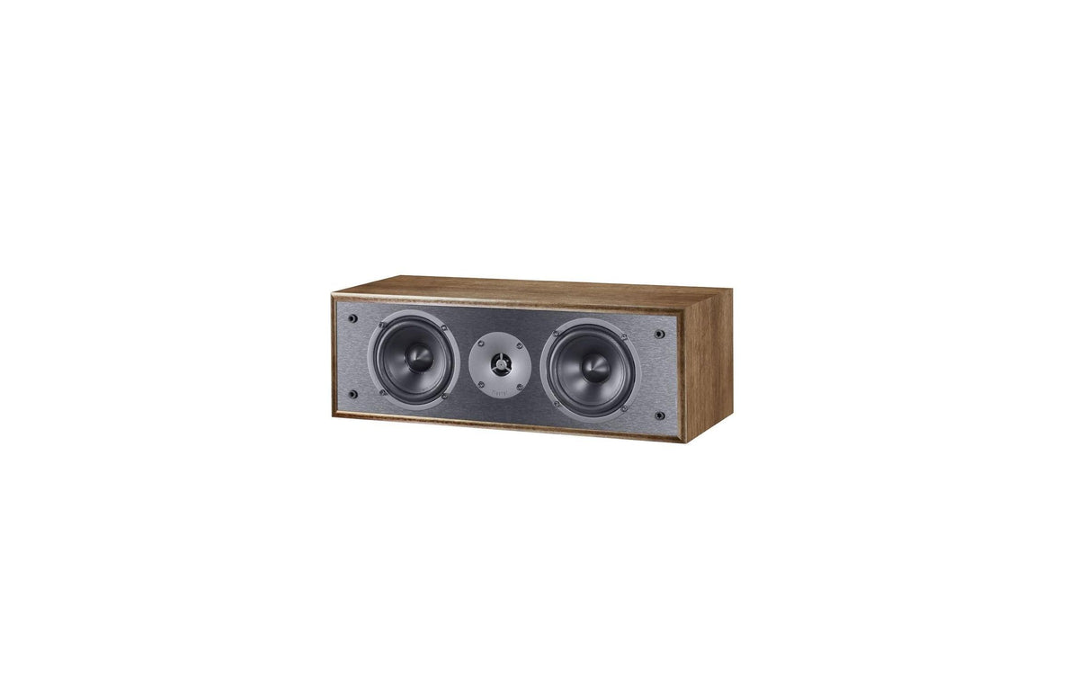 Magnat Centerlautsprecher MONITOR S12C Walnuss, 2-Wege, Doppelbass-Bestückung
