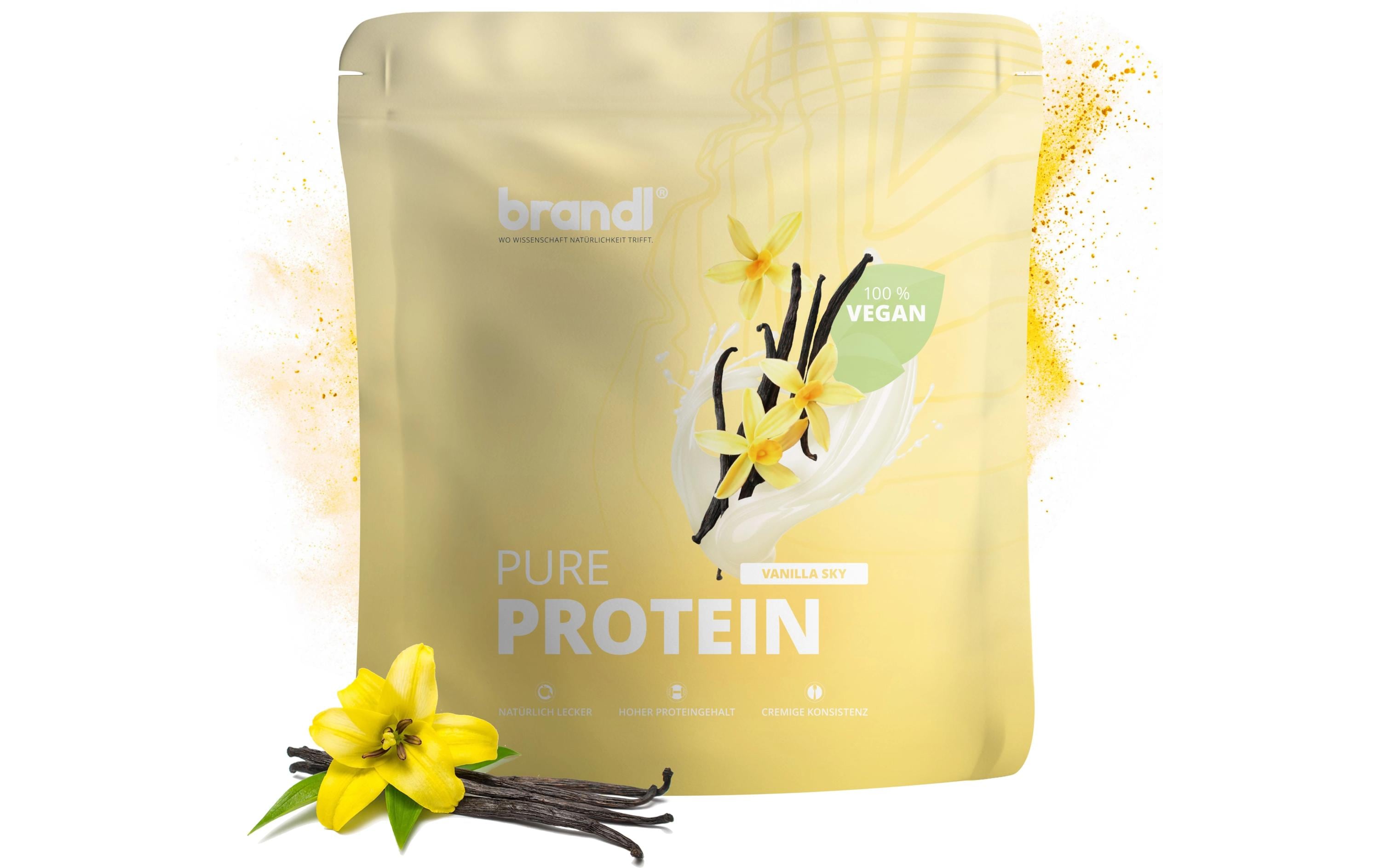 Brandl Pure Protein 2.0 vegan Beutel: 1000, Vanilla Sky