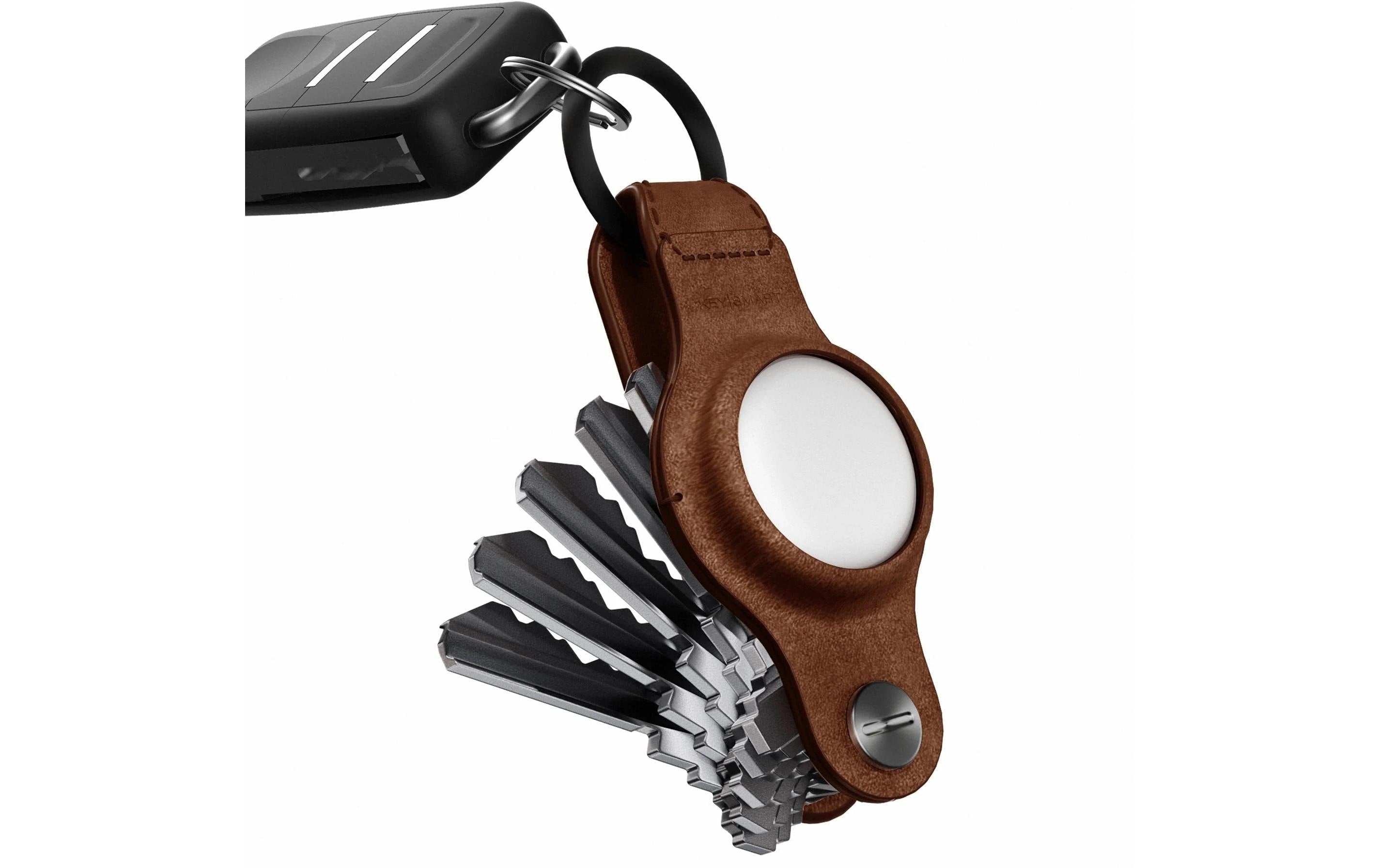KeySmart Air Leather Schlüsselhalter für Apple AirTag