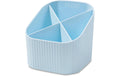 HAN Stifteköcher Re-X-LOOP 4 Fächer, recyceltes Material, hellblau