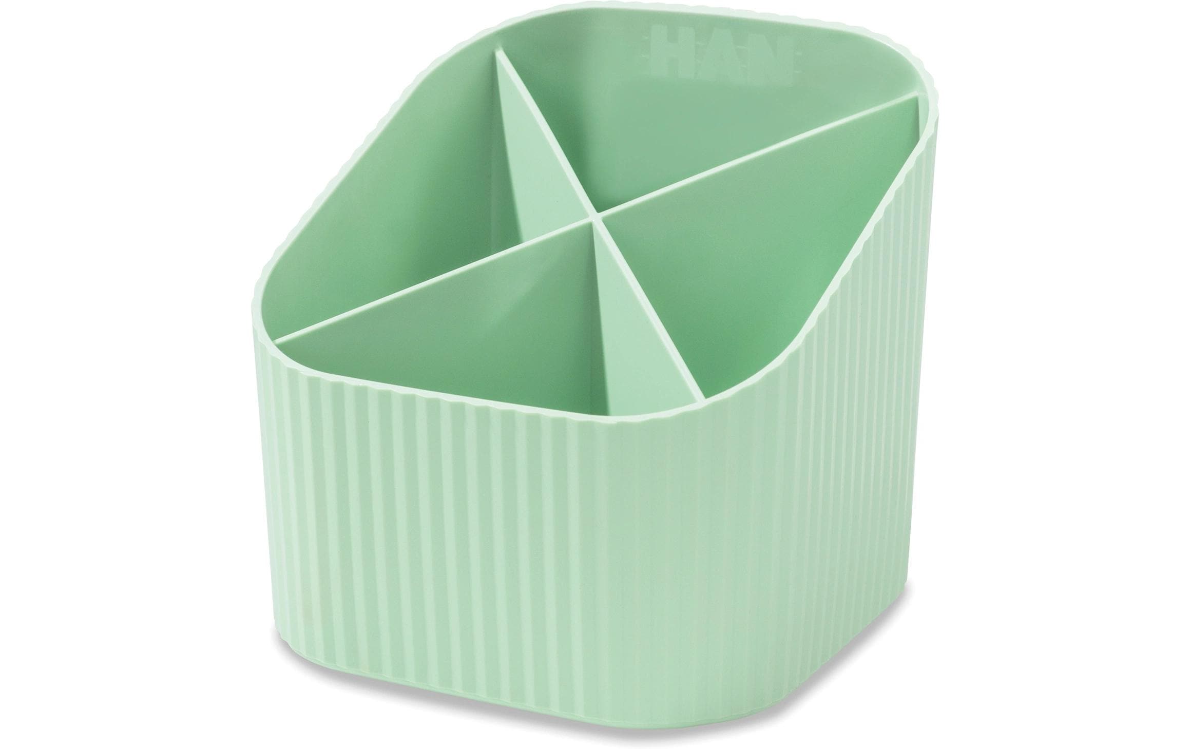 HAN Stifteköcher Re-X-LOOP 4 Fächer, recyceltes Material, grün