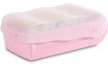 HAN Karteibox Croco A8 5 Stützen, 100 Karten, rosa