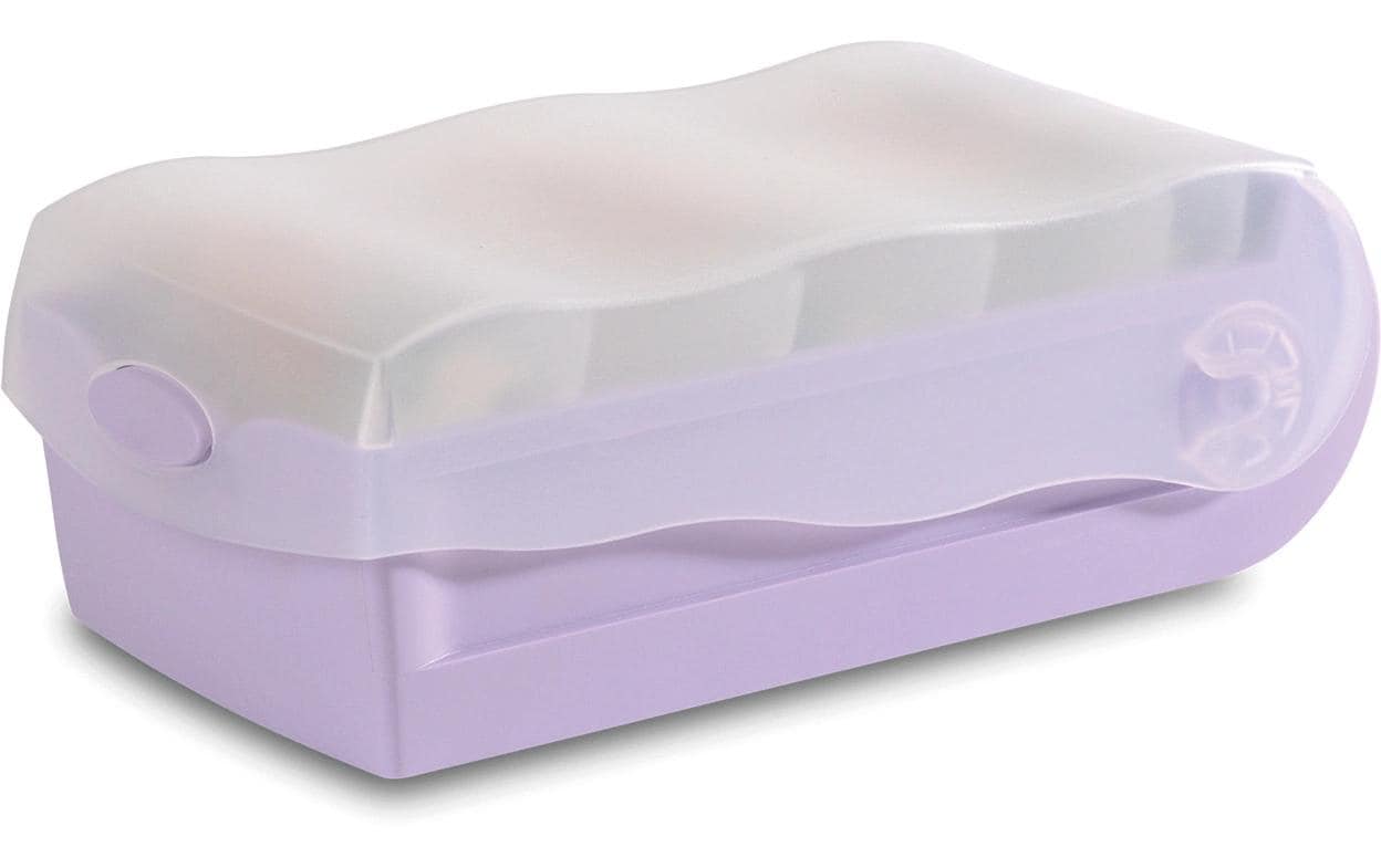 HAN Karteibox Croco A8 5 Stützen, 100 Karten, pastell lila