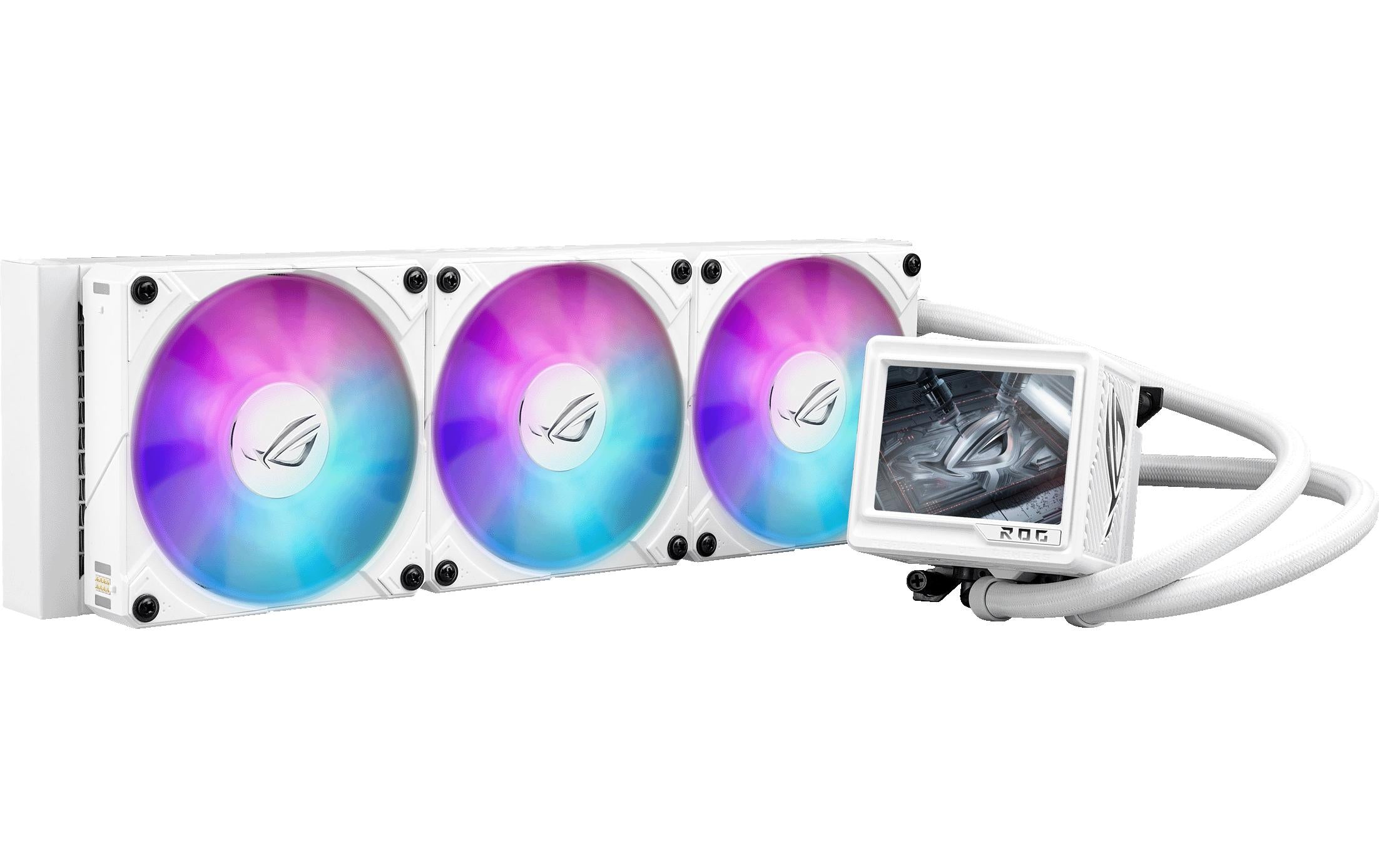 Asus ROG RYUJIN III 360 ARGB EXTREME WH Liquid CPU Cooler, 3.5" LCD, 3x120mm ARGB
