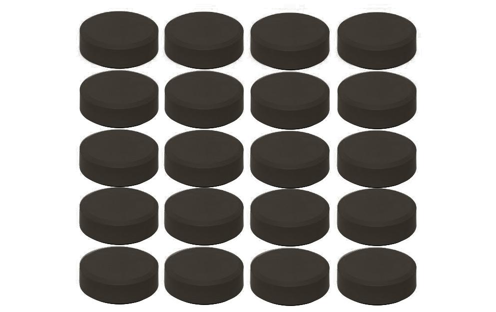 MAUL Facetterand-Magnete MAULpro Recycling Ø 29 mm, 0.6kg Tragkraft, 20 Stk., schwarz