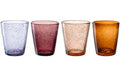 GK/4 Trinkglas warm sort. BURANO 4 Stk., Assortiert, D9xH11cm, 330ml