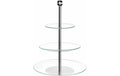 GK/Etagere 3tlg. silber CENA 1 Stk., D19xH32cm