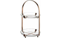 GK/Etagere 2tlg.kupfer CUCINA 1 Stk., D27xH36cm