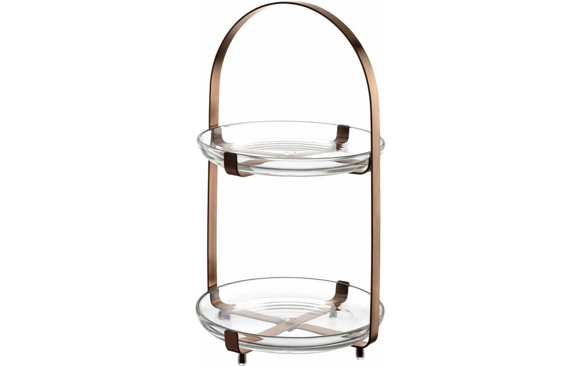 GK/Etagere 2tlg.kupfer CUCINA 1 Stk., D27xH36cm