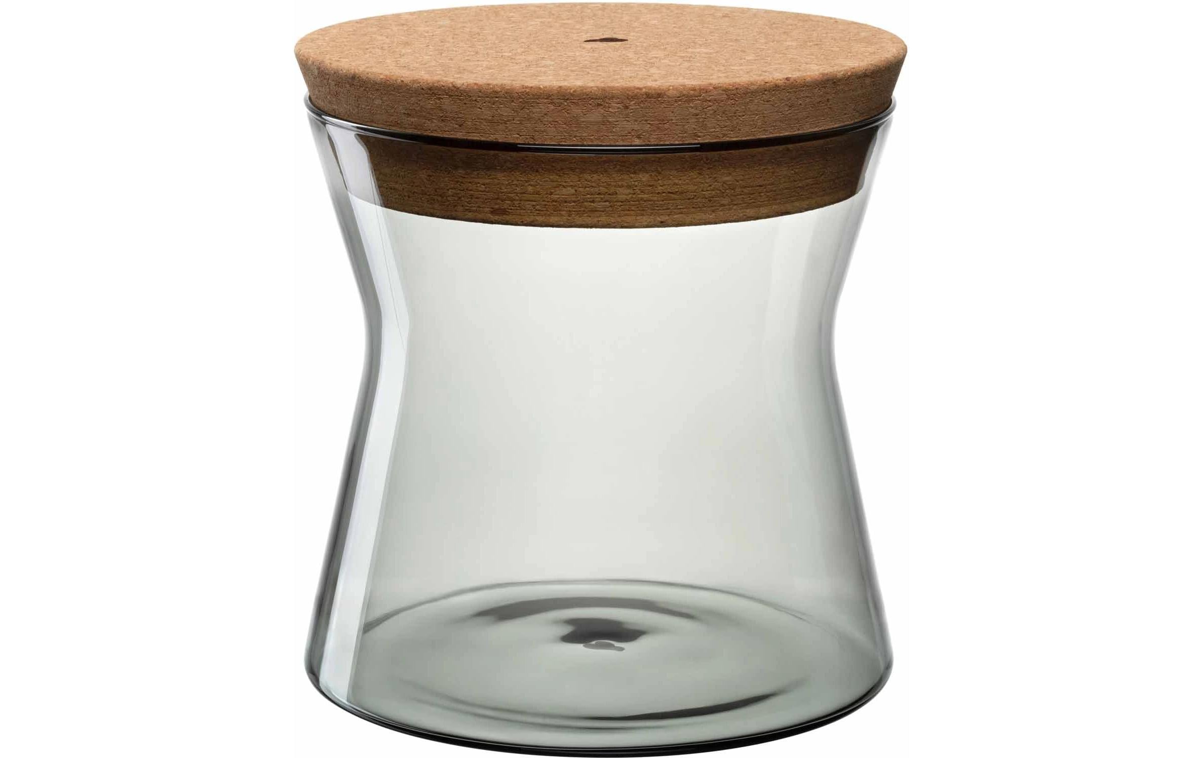 GK/Dose 16 grau FORMA X 1 Stk., grau, D16xH17cm, 1.9l m. Deckel