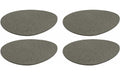 Set/4 Untersetzer grau GOCCE 4 Stk., 12x9 cm